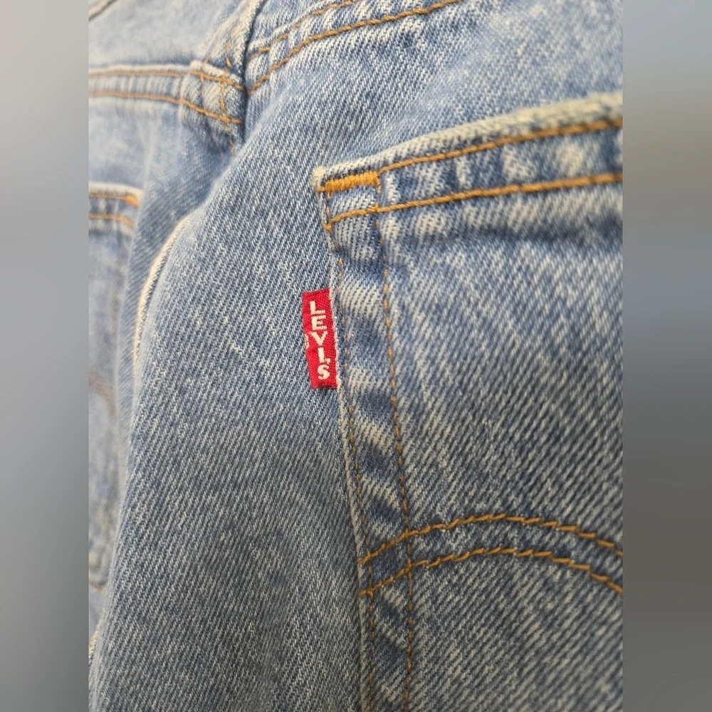 Levi's Jeans Vintage Big E Womens 27 Wedgie Straight Button Fly High Rise  Denim - Picture 7 of 14